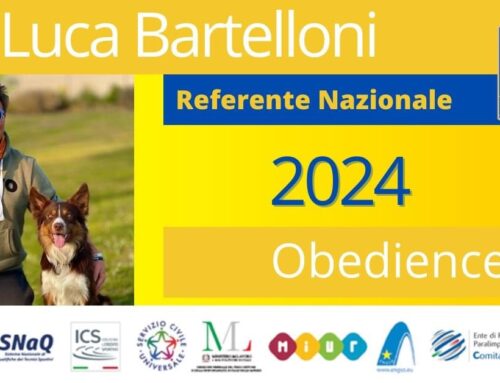Luca Bartelloni diventa Responsabile Nazionale per l’Obedience